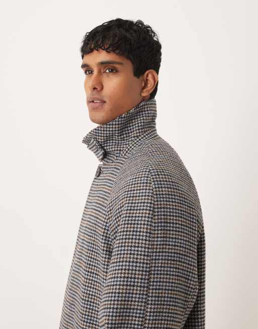 ASOS DESIGN - Overfrakke med pepitatern i uldlook, 4 af 5