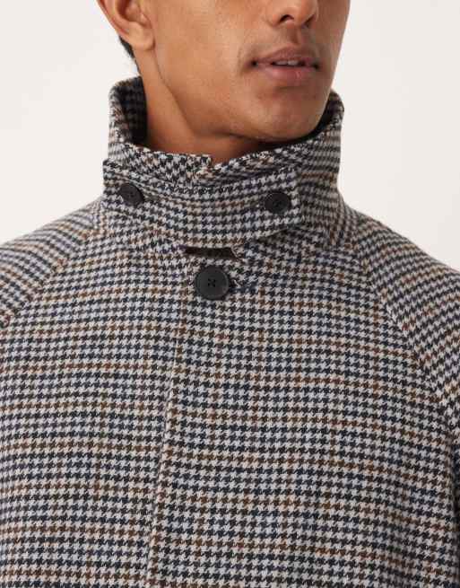 ASOS DESIGN - Overfrakke med pepitatern i uldlook, 5 af 5