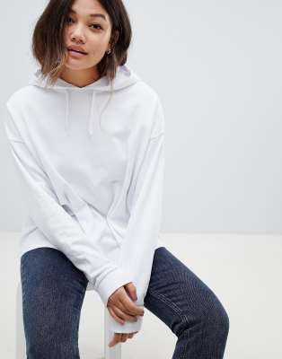 asos white hoodie