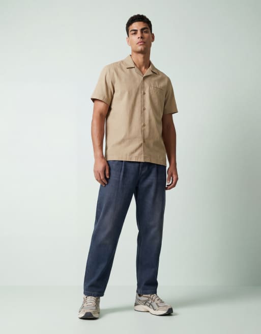 ASOS DESIGN - Overhemd in beige, deel van co-ord set, 10 van 12