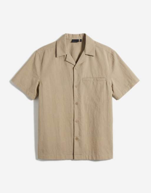 ASOS DESIGN - Overhemd in beige, deel van co-ord set, 6 van 12
