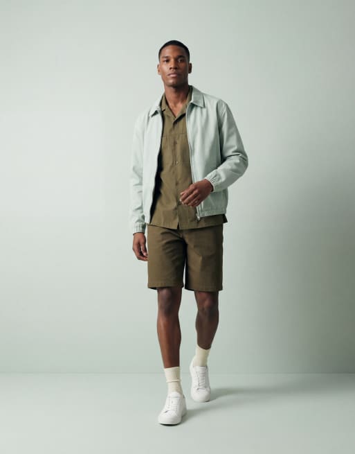 ASOS DESIGN - Overhemd met korte mouwen in kaki, deel van co-ord set, 10 van 12