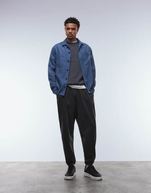 ASOS DESIGN overshirt in blue