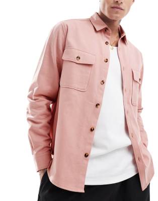 ASOS DESIGN ASOS DESIGN overshirt in pink-Purple