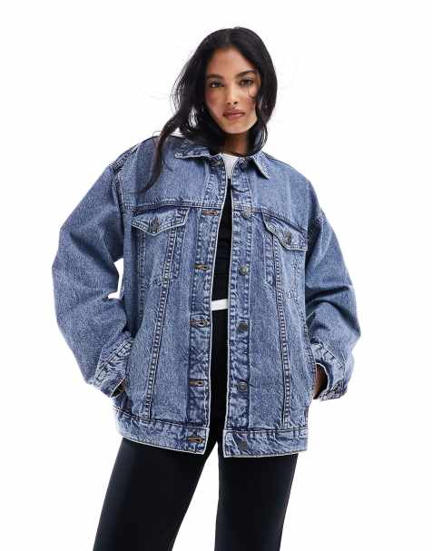 Women's Denim Jackets, Black, Cropped & Oversized