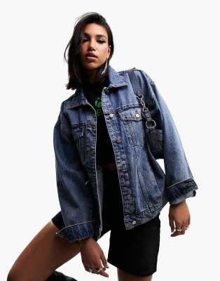 90s oversized denim on sale jacket