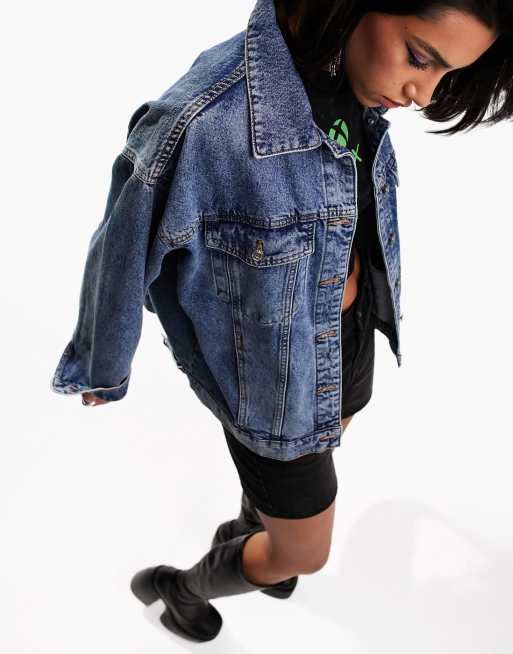 90s style best sale jean jacket