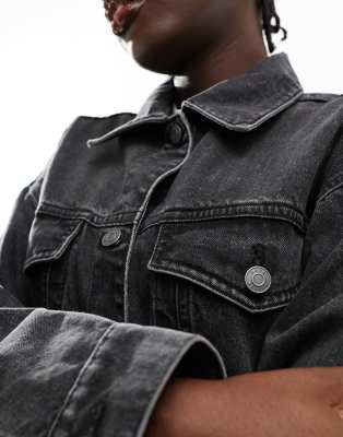 ASOS DESIGN oversize 90's denim jacket in wash black | ASOS
