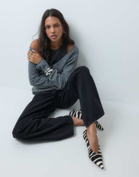ASOS DESIGN Oversize-Baggy-Boyfriend-Jeans in Schwarz - view 1