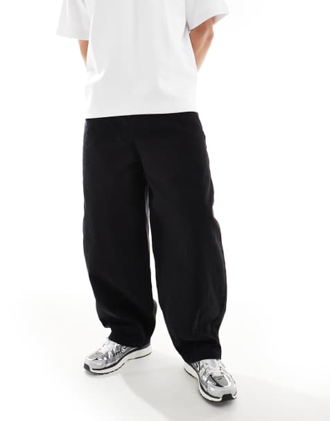 ASOS DESIGN – Oversize-Baggy-Hose in Schwarz - view 1