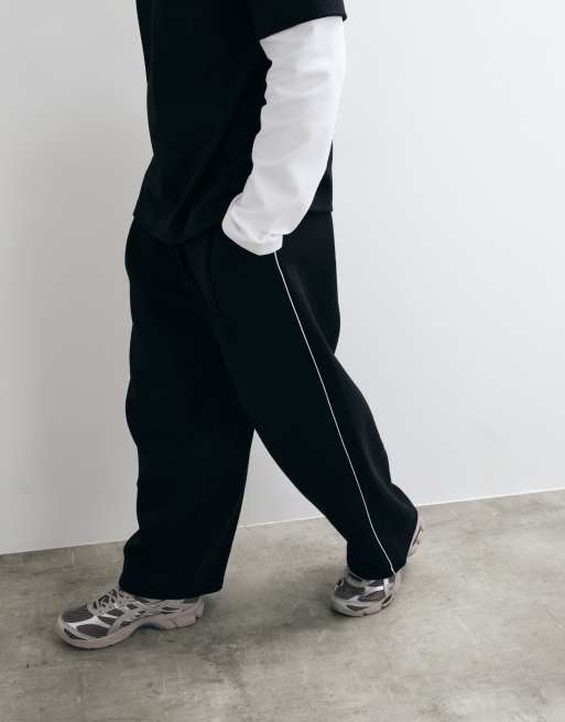 ASOS DESIGN Oversize-Ballon-Jogger mit Falte und Paspelierung aus Polybaumwolle, 2 von 5