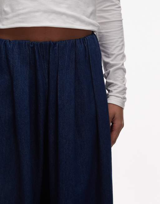 ASOS DESIGN – Oversize-Ballonjeans aus Denim in Indigoblau, 4 von 5