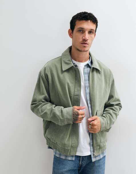 ASOS DESIGN oversize bomberjacka i mockaimitation - view 1