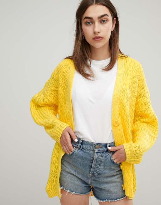 Asos 2025 yellow cardigan