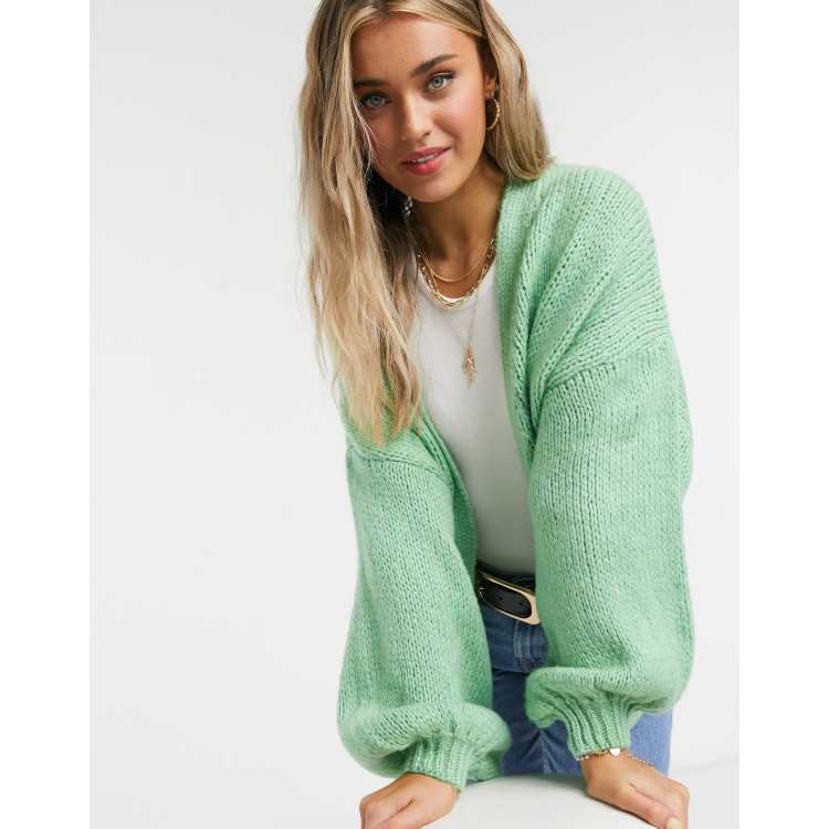 ASOS DESIGN oversize cardigan in green ASOS