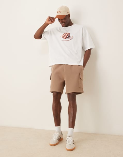 ASOS DESIGN – Oversize-Cargoshorts in Beige - view 1
