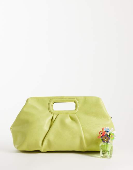 ASOS DESIGN – Oversize-Clutch in Gelbgrün, 2 von 4