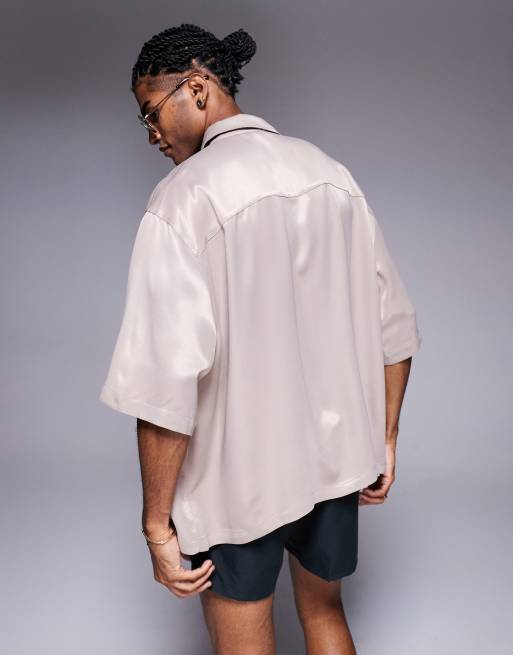 ASOS DESIGN – Oversize-Hemd in Beige, 2 von 4