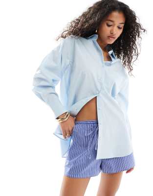 ASOS DESIGN - Oversize-Hemd in Blau