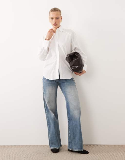 ASOS DESIGN – Oversize-Hemdbluse in Weiß, 2 von 4