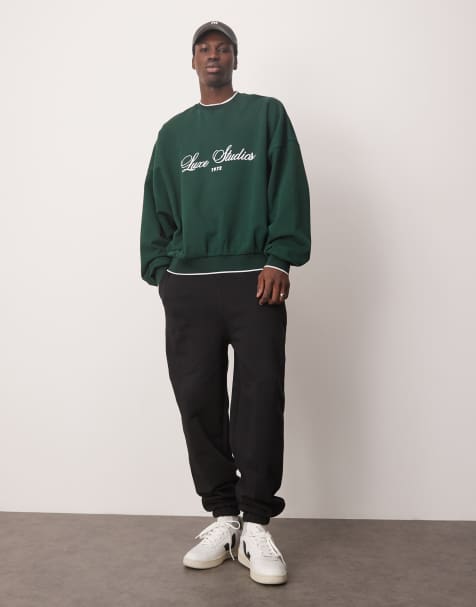 ASOS DESIGN – Oversize-Jogginghose in Schwarz - view 1
