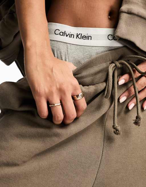 ASOS DESIGN – Oversize-Jogginghose in verwaschenem Braun, Kombiteil, 2 von 4