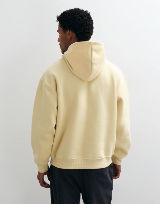 ASOS DESIGN oversize kaptur z nadrukiem pigmentowym w kolorze żółtym, 5 z 5