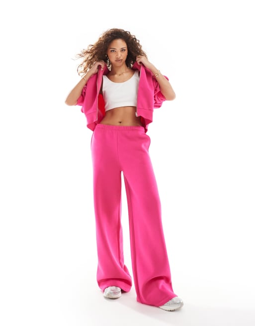 ASOS DESIGN – Oversize-Kapuzenjacke in Rosa mit Ballonärmeln, Kombiteil, 2 von 4