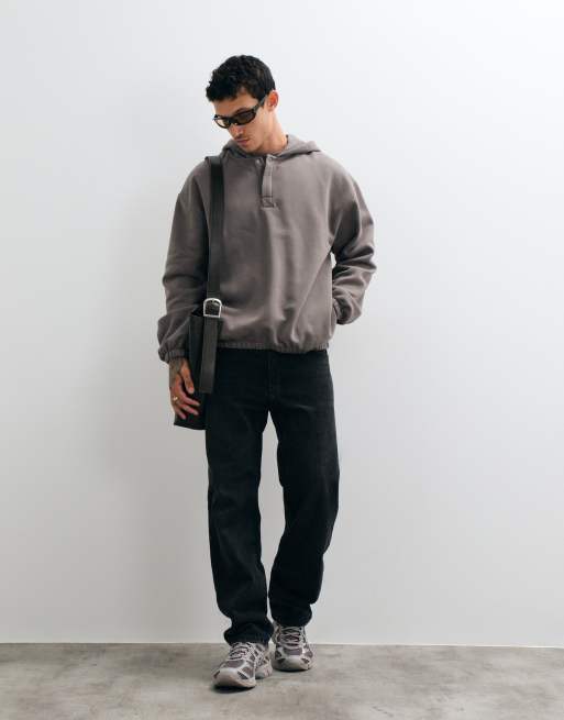 ASOS DESIGN Oversize-Kapuzenpullover in Grau, 3 von 5