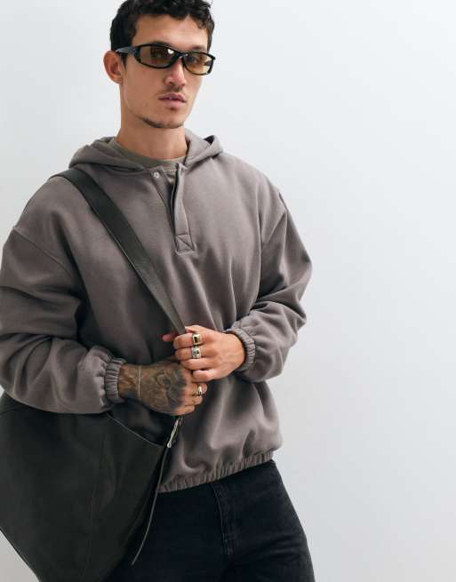ASOS DESIGN Oversize-Kapuzenpullover in Grau, 4 von 5