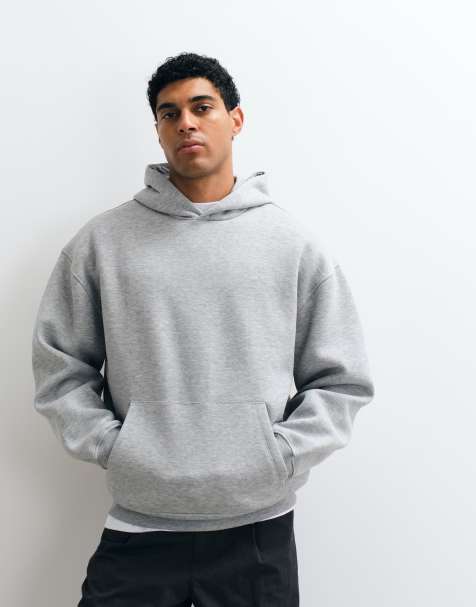ASOS DESIGN Oversize-Kapuzenpullover in Graumeliert - view 1