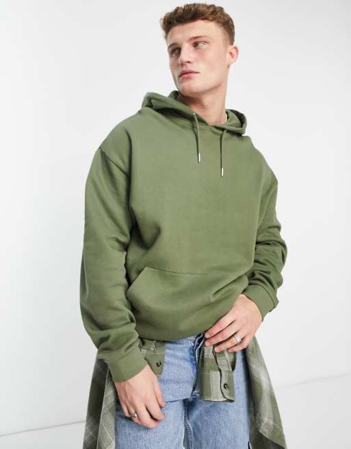 ASOS DESIGN – Oversize-Kapuzenpullover in Khaki