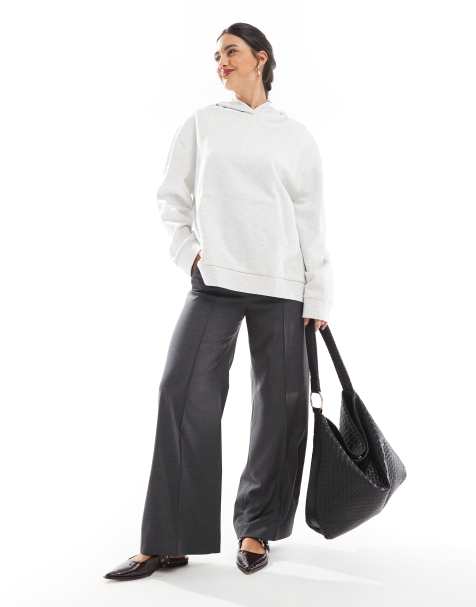 ASOS DESIGN – Oversize-Kapuzenpullover in meliertem Eisgrau - view 1
