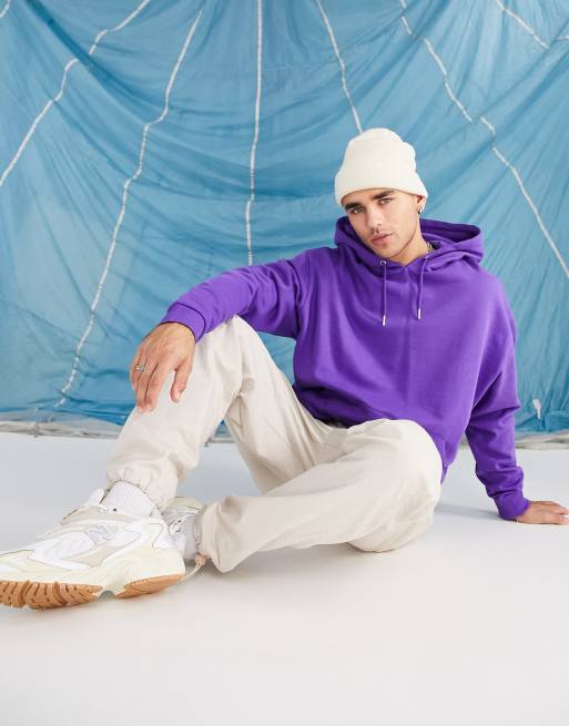 ASOS DESIGN – Oversize-Kapuzenpullover in Violett-Lila