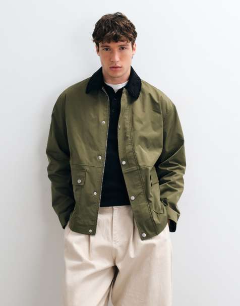 ASOS DESIGN oversize kurtka barn w kolorze zielonym - view 1