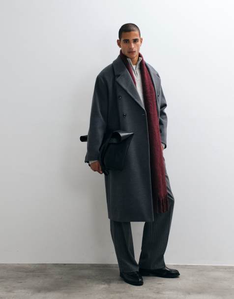 ASOS DESIGN Oversize-Mantel in Anthrazit - view 1
