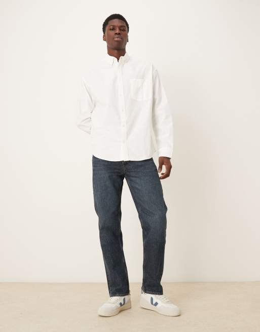ASOS DESIGN – Oversize-Oxford-Hemd im Stil der 90er in Weiß, 2 von 5