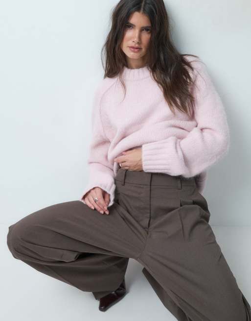 ASOS DESIGN Oversize-Strickpullover in Pink, 3 von 4
