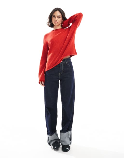 ASOS DESIGN – Oversize-Strickpullover in Rot, 3 von 4
