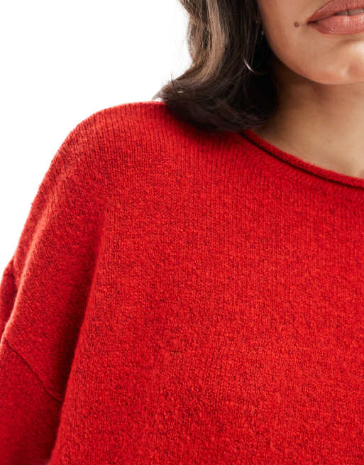 ASOS DESIGN – Oversize-Strickpullover in Rot, 4 von 4