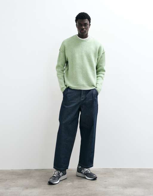 ASOS DESIGN Oversize-Strickpullover in Salbeigrün, 3 von 5