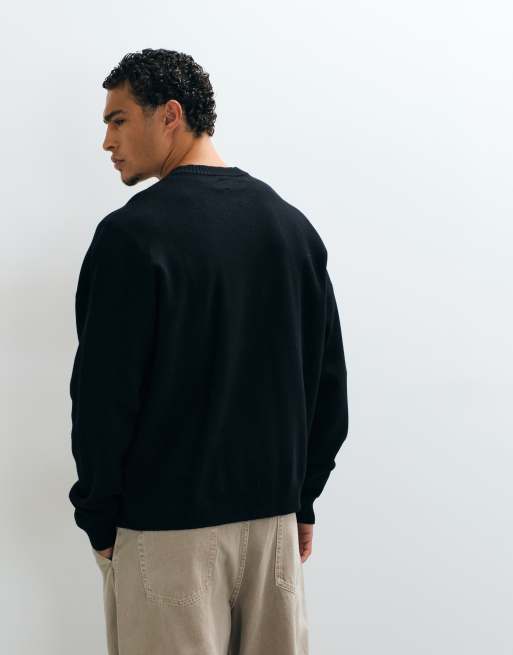 ASOS DESIGN Oversize-Strickpullover in Schwarz, 4 von 5