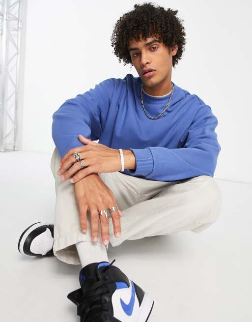 ASOS DESIGN – Oversize-Sweatshirt in Blau