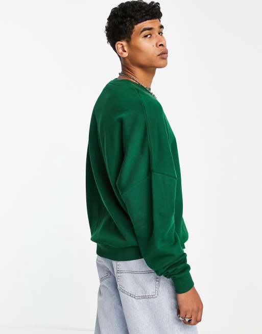 Asos green sweatshirt clearance