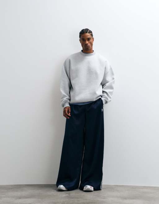 ASOS DESIGN Oversize-Sweatshirt in Scuba-Optik in Graumeliert, 3 von 5