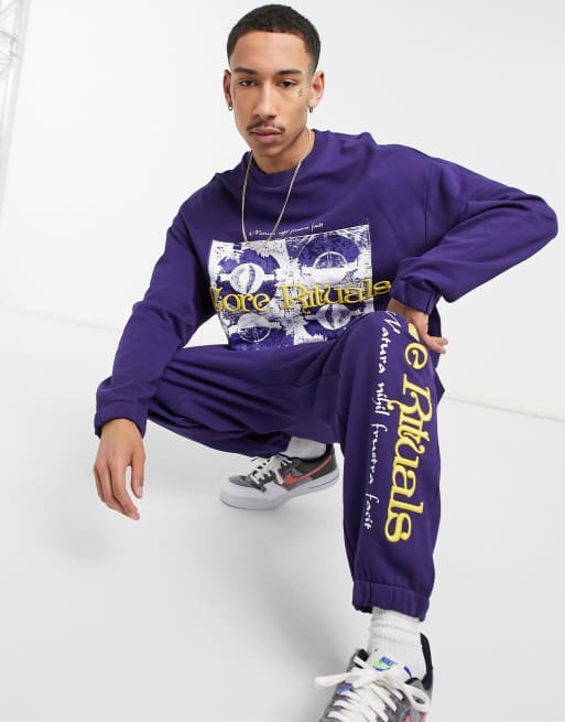 ASOS DESIGN – Oversized-Trainingsanzug mit Printstickerei, Set, 3 von 3