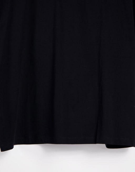ASOS DESIGN – Oversize-T-Shirt aus Baumwolle in Schwarz mit Print - BLACK, 4 von 4
