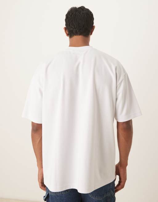 ASOS DESIGN – Oversize-T-Shirt aus schwerem Baumwollmix in Weiß mit breatheMAX™-Technologie, 3 von 5