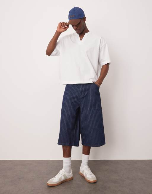 ASOS DESIGN – Oversize-T-Shirt aus schwerem Material in Weiß mit eingekerbtem Ausschnittdetail, 3 von 4