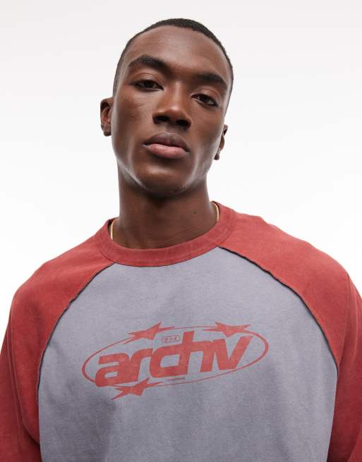 ASOS DESIGN – Oversize-T-Shirt aus schwerem Stoff in grauer Waschung mit Text-Print, 3 von 5